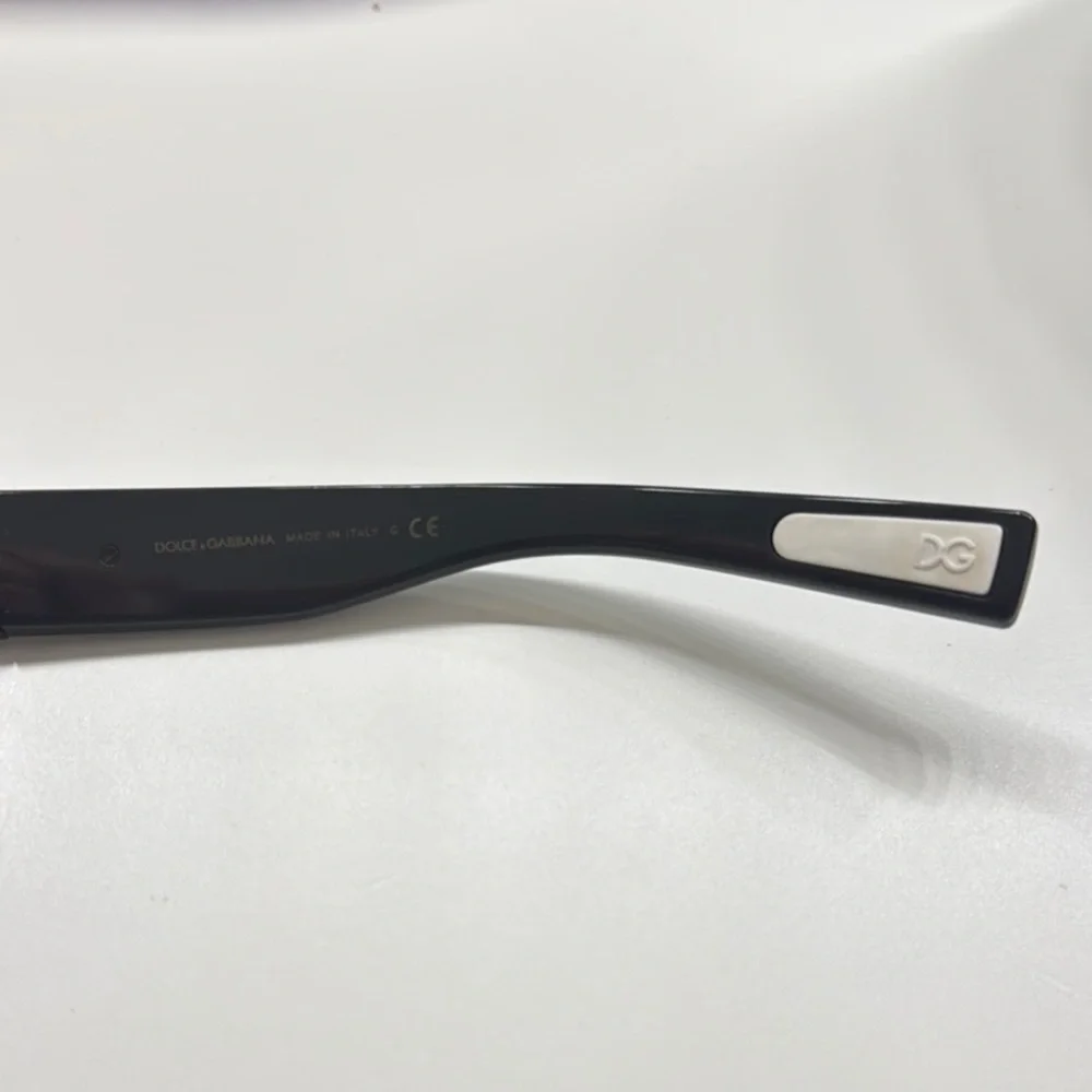 Dolce & Gabbana Black and Green Angular Glasses